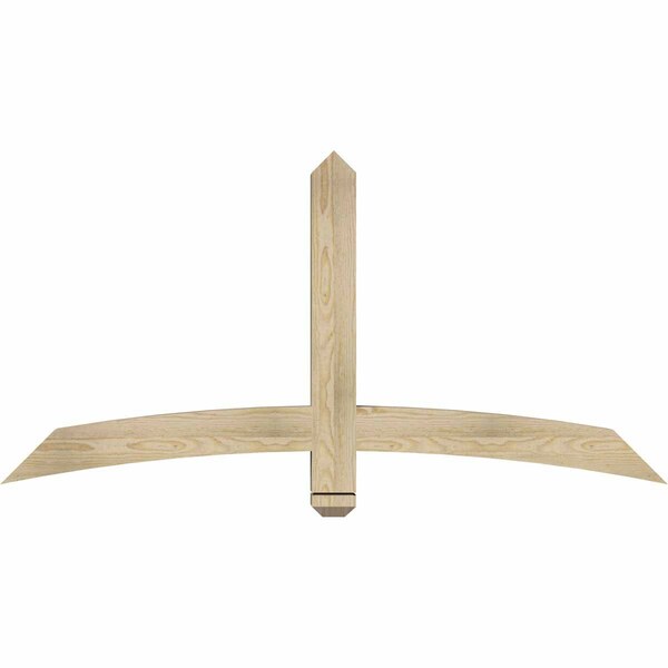 Ekena Millwork Bellingham Rough Sawn Timber Gable Bracket, Douglas Fir, 60"W x 30"H x 4"D x 4"F, 12/12 Pitch GBW060X30X0404BEL00RDF - main